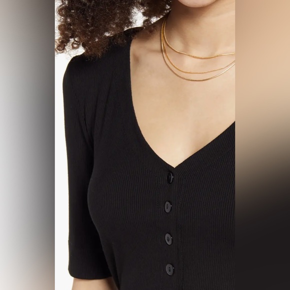 BP. Nordstrom Cutout Rib Dress - Picture 3 of 8